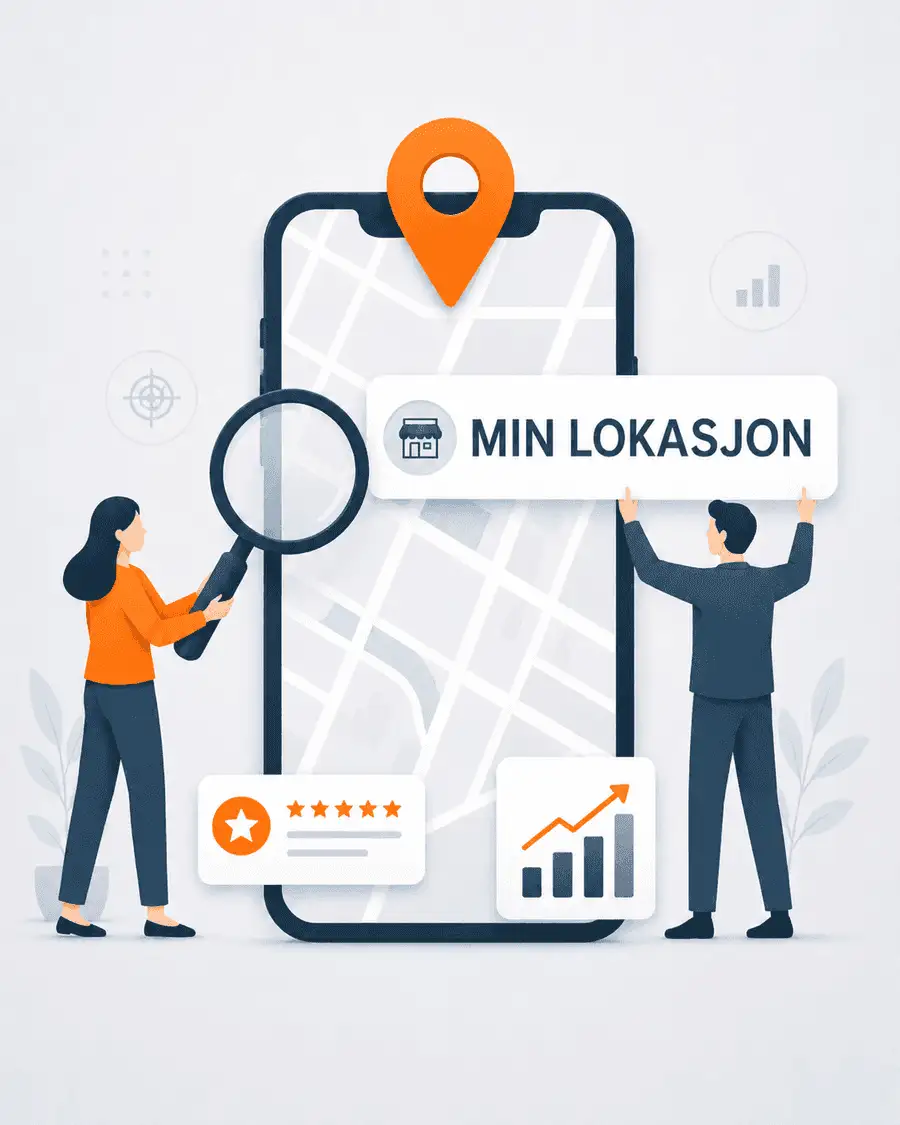 Lokal SEO illustrasjon